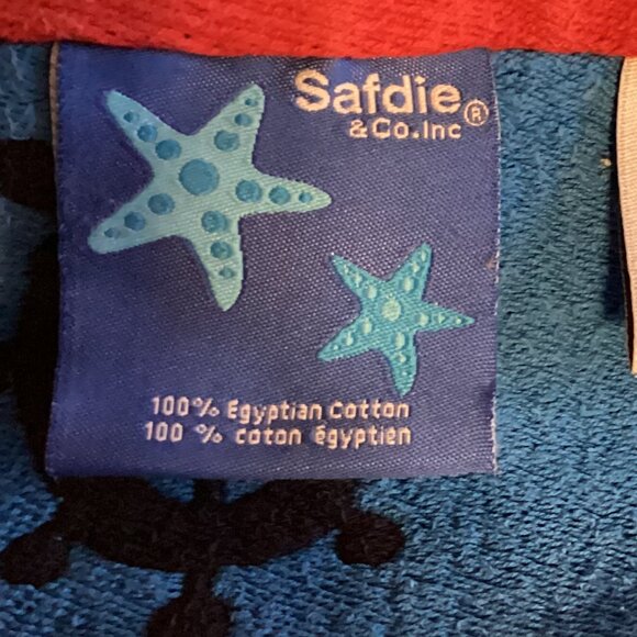 Blue Blue Anchor Bath Time Towel 100% Egyptian Cotton Vacation Beach - Picture 4 of 5